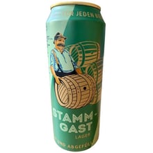 Пиво Stammgast Lager, светлое фильтрованное, 5% 0.5л (PLK4101940141641): Объем, л 0.5