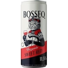 Вино Bosseq Sweet Red красное сладкое игристое ж/б 0.25 л (BWW0827): Объем, л 0.25