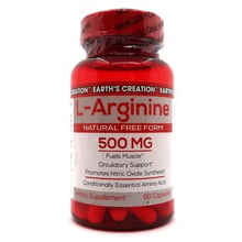 Амінокислота для спорту Earth's Creation L-Arginine 500 mg 60 caps: Тип Аргинины