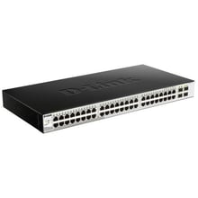 Мережевий комутатор D-Link DGS-1210-52/ME: Порти только Gigabit Ethernet (10/100/1000)