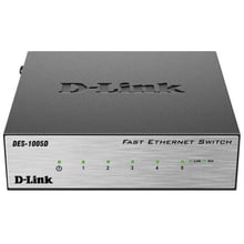 Сетевой коммутатор D-Link DES-1005D: Порты только Fast Ethernet (10/100)