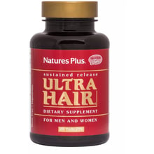 Natures Plus Ultra Hair Sustained Release Комплекс для волосся для чоловіків та жінок 60 таблеток: Форма випуску таблетки