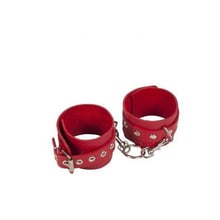 Наручники Leather Restraints Hand Cuffs, red: Виробник sLash