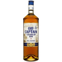 Ром Old Captain Rum Gold Rum 37.5% 1 л (FSH_8711114480658): Об'єм, л 1