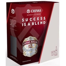 Віскі Chivas Regal 12 years old, 0.7л 40% + 2 склянки (STA5000299601884): Об'єм, л 0.7