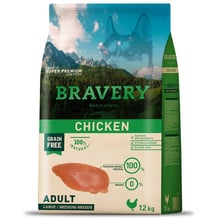 Сухой корм Bravery Chicken Adult Large/Medium с курицей 12 кг (6626 BR CHIC ADU L_ 12KG): Тип Сухой корм