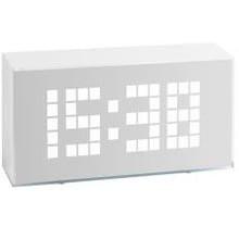 Будильник TFA Time Block LED адаптер живлення білий 175x51x91 мм (602012)