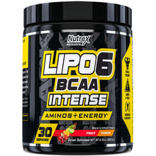 Амінокислота для спорту Nutrex Lipo-6 BCAA Intense 259.5 g / 30 servings / Fruit Punch: Тип BCAA