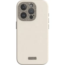 Аксесуар для iPhone Moshi Napa Slim Hardshell Case Eggnog White (99MO231111) для iPhone 15 Pro: Колір белый