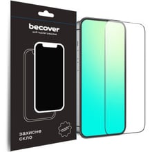 Аксесуар для iPhone BeCover Tempered Glass Black for iPhone 15 (709719): Колір чорний