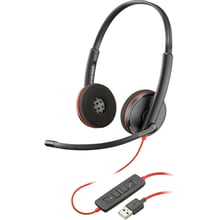 Навушники Poly BlackWire C3220 USB Bulk Stereo (77R32A6): Тип конструкції накладные