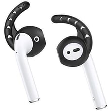 Насадки для навушників AhaStyle Silicone Ear Hooks Black (X001G4UB6D) for Apple AirPods and EarPods