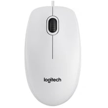 Мишка Logitech Optical Mouse for Business B100 White (910-003360): інтерфейс підключення дротова USB