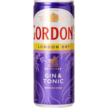 Напій алкогольний Gordon's Gin-Tonic, 6.4% 0.25л (BDA1GN-GGO025-001): Об'єм, л 0.25