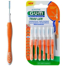 GUM TravLer Зубная щетка для межзубных промежутков 0.9 mm 6 шт: Вид Интердентальная