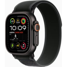 Apple Watch Ultra 2 GPS + Cellular 49mm Black Titanium Case with Black Trail Loop - S/M (MX4U3) UA: Розмір 49mm