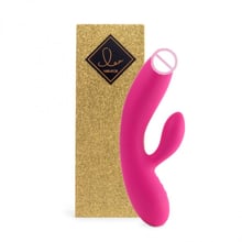 Гнучкий вібратор кролик з двома моторами FeelzToys Lea Rabbit Vibrator Rubine Red: Для кого Для жінок