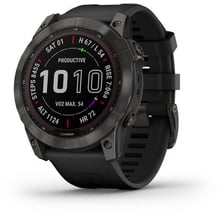 Смарт-часы Garmin Fenix 7X Sapphire Solar Carbon Grey DLC Titanium with Black Band (010-02541-11): Производитель Garmin