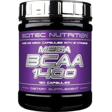 Амінокислота для спорту Scitec Nutrition Mega BCAA 1400 180 caps: Тип BCAA