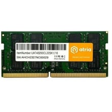 ATRIA 16 GB SO-DIMM DDR4 3200 MHz (UAT43200CL22SK1/16): Тип DDR4