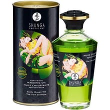 Органічне розігріває масло Shunga APHRODISIAC WARMING OIL - Exotic green tea (100 мл): Тип Масло