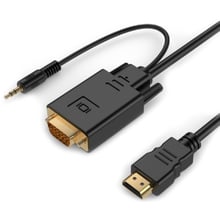 Кабель і перехідник Cablexpert HDMI - VGA+3.5 мм V 1.4 (M/M) 3 м (A-HDMI-VGA-03-10): Тип адаптер