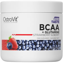 Амінокислота для спорту OstroVit BCAA + Glutamine 200 g / 20 servings / strawberry & berry: Тип BCAA