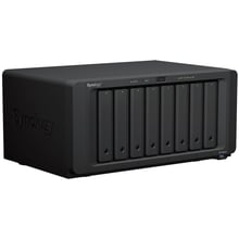 Мережевий накопичувач (NAS) Synology DS1823xs+: Слоти для дисків 8x2,5" или 3,5" HDD/SSD с интерфейсом SATA, 2 х M.2 2280 NVMe