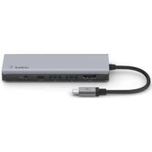 Адаптер Belkin Adapter USB-C to USB-C 3.0+HDMI+SD+2xUSB+3.5mm Grey (AVC009BTSGY): Колір сірий