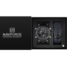 Наручний годинник Naviforce Set Box подарунковий набір 2 ремінці (1739): Стиль Спортивный