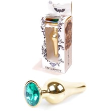 Анальная пробка с кристаллом BOSS of TOYS Boss Series - Jewellery Gold BUTT PLUG Green, BS6400069: Для кого Унисекс