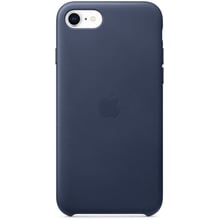 Чохол для iPhone Apple Leather Case Midnight Blue (MXYN2/MMY32) for iPhone SE 2020/iPhone 8/iPhone 7: Колір синій