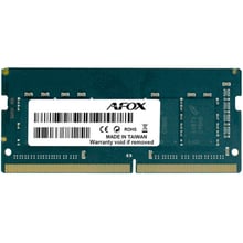 AFOX 16 GB SO-DIMM DDR4-3200 PC4-25600 (AFSD416PS1P): Тип DDR4