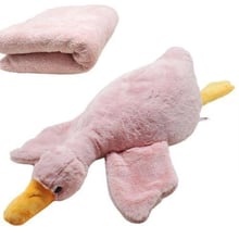 М'яка іграшка Копиця Гусак-обнімусь з рожевим пледом (00293-2)