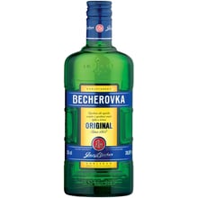 Лікерна настоянка на травах Becherovka 0.35л 38% (STA8594405101131): Об'єм, л 0.35