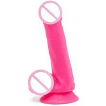 Toy Joy Get Real Happy Dicks Dildo 6 In w.Balls фаллоимитатор с мошонкой и присоской, 15х3,5 см, розовый: Назначение Вагинальные