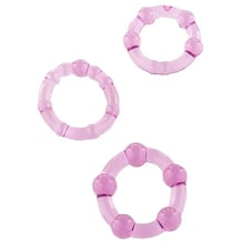 Набір ерекційних кілець Toy Joy STAY HARD - Three Rings Purple (3 шт), 3000004692: Виробник Toy Joy