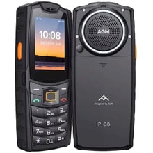 Мобильный телефон AGM M6 Black: Дисплей 2.4 TFT (240х320)