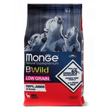 Сухий корм низькозерновий Monge Dog Bwild Low Grain Puppy & Junior для цуценят з олениною 2.5 кг (70011853): Тип Сухой корм