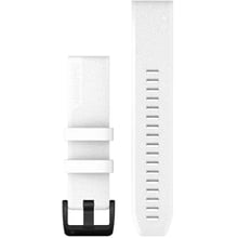 Garmin QuickFit 22 Watch Bands White with Black Stainless Steel Hardware (010-12901-01)
