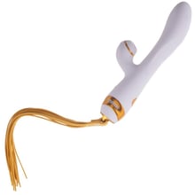 Вибратор-кролик с флоггером LOCKINK Sevanda Whip Vibrating Massage Wand - White & Golden: Для кого Для женщин