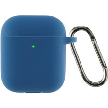 Чехол ArmorStandart Ultrathin Silicone Case With Hook Lake Blue (ARM59683) for Apple AirPods 2: Тип Чехол