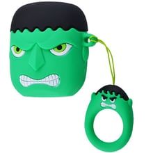 Чехол для наушников TPU Case Marvel & DC Hulk Green for Apple AirPods: Тип Чехол