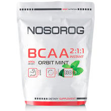 Амінокислота для спорту Nosorog Nutrition BCAA 2: 1: 1 400 g / 72 servings / Orbit Mint: Тип BCAA