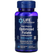 Life Extension High Potency Optimized Folate 8500 mcg Фолат оптимізований 30 таблеток: Тип Витамин B