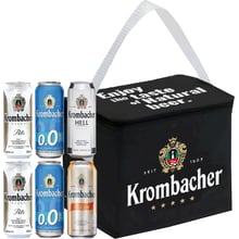 Подарочный набор пива Krombacher в ассортименте 6х0.5 л + термосумка (4008287022247): Объем, л 3