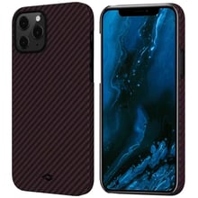 Чохол для iPhone Pitaka MagEZ Case Twill Black / Red (KI1203P) for iPhone 12 Pro: Колір червоний