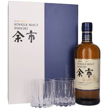 Виски Nikka Yoichi 0,700 + 2 glasses GB 45% 0.7 л (BWT6501): Объем, л 0.7