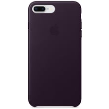 Чохол для iPhone Apple Leather Case Dark Aubergine (MQHQ2) for iPhone 8 Plus/iPhone 7 Plus: Колір фіолетовий