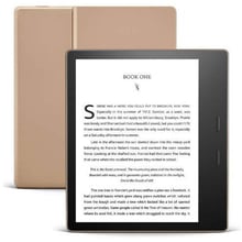 Электронная книга Amazon Kindle Oasis 10th Gen. 32GB Champagne Gold: Экран 7" (1680х1264) / бумагоподобный (eInk Carta) монохромный / 16 градаций серого / сенсорный дисплей